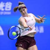 Karolina Muchova komplettiert das Teilnehmerfeld. © APA/afp / WANG ZHAO