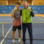 Manuel Plunger (à gauche) avec son préparateur mental Klaus Rottensteiner. © Plopp