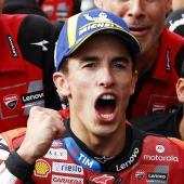 Marc Márquez celebrated a commanding victory. © ANSA / FRANCK ROBICHON