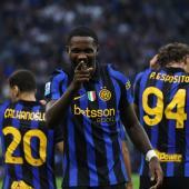 Marcus Thuram erzielte das 3:0. © ANSA / MATTEO BAZZI