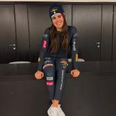 Nadia Delago im neuen Ski-Rennanzug. © Social Media