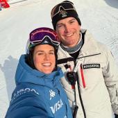 Paula Moltzan und ihr Ehemann sind sowohl auf der Piste als auch im Privatleben ein Team.