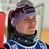 Ski-Heldin Breezy Johnson hat ausgeteilt. © AFP / ANDREAS SOLARO