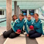 Vöran Blecherne feierte einen großen Sieg. Von links Christine Innerhofer, Annemarie Innerhofer, Julia Mittelberger und Birgit Unterholzner.