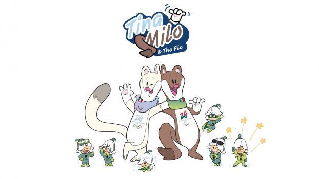  Olympia 2026: Das sind die Maskottchen Tina und Milo - Wintersport Mix Motiv 