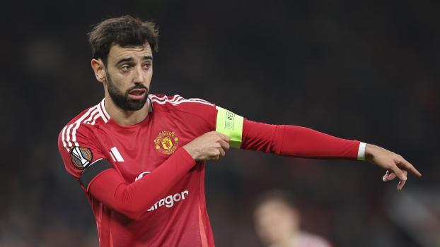 Bruno Fernandes and Man Utd face Athletic Bilbao. © ANSA / ADAM VAUGHAN