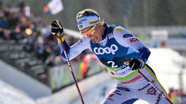 Frida Karlsson hat bei den vergangenen Weltmeisterschaften zwei Goldmedaillen gewonnen. © AFP / JURE MAKOVEC