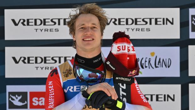 Marco Odermatt a reçu un honneur particulier. © APA/afp / KERSTIN JOENSSON