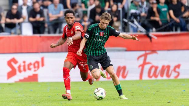 Adrian Lechl (right) from Lüsen, like his Innsbruck colleagues, delivered a strong performance. © APA / EXPA/JOHANN GRODER