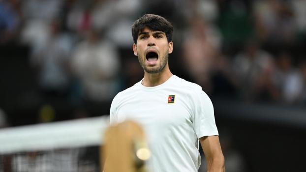 Carlos Alcaraz is in the quarterfinals of Wimbledon. © ANSA / DANIEL HAMBURY