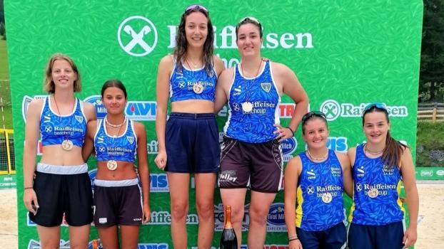 The women's podium.