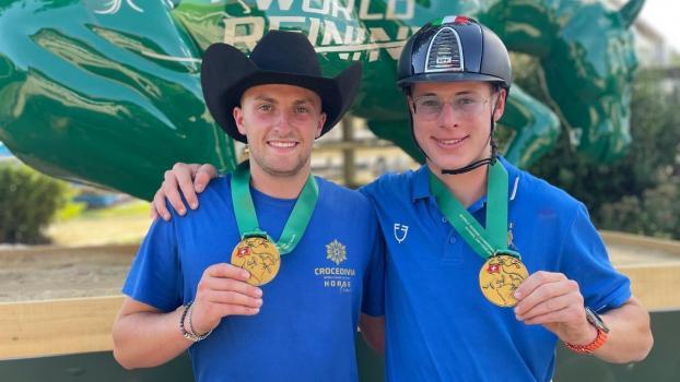 Elia Kompatscher and Jan Gasser: three-time world champions in Switzerland.