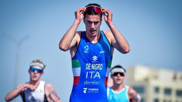 Euan De Nigro, triathlete from Brixen. © Janos M Schmidt