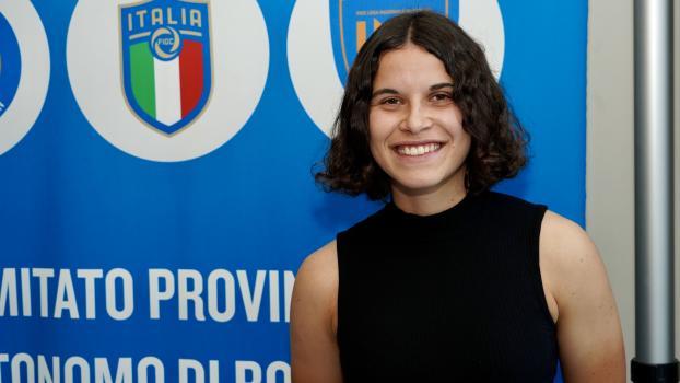 Eva Schatzer on the sidelines of the cup draw in Bolzano. © DLife