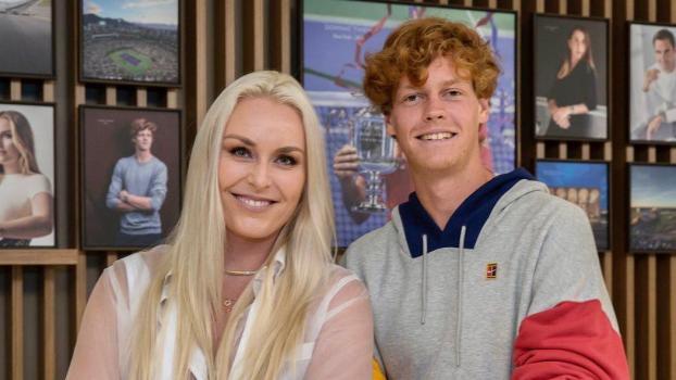 Lindsey Vonn und Jannik Sinner. © Instagram