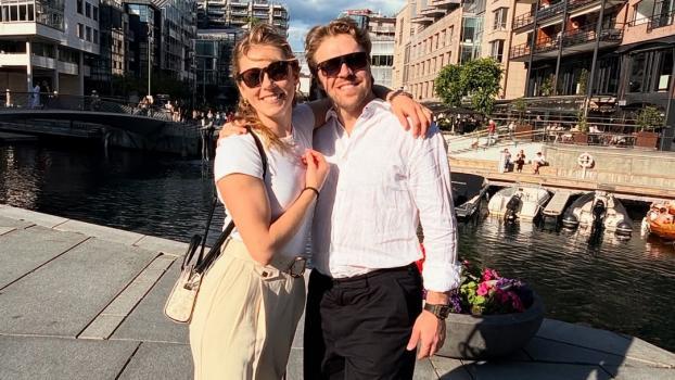 Mikaela Shiffrin and Aleksander Aamodt Kilde. © Social Media