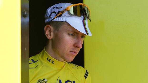 Tadej Pogacar had to relinquish the yellow jersey – at least temporarily. © APA/afp / ANNE-CHRISTINE POUJOULAT