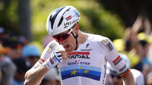 Tim Merlier won stage 9 of the Tour de France. © ANSA / MARTIN DIVISEK