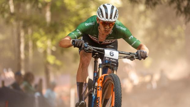 Elian Paccagnella competed at the World Cup in Les Gets. © Giacomo Podetti