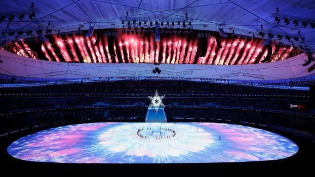 Les drapeaux de la Russie et de la Biélorussie reviennent sur les écrans aux Jeux paralympiques. © ANSA / Chloe Knott / HANDOUT