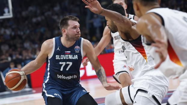 Luka Doncic était mécontent après son élimination au Championnat d'Europe. © ANSA / TOMS KALNINS
