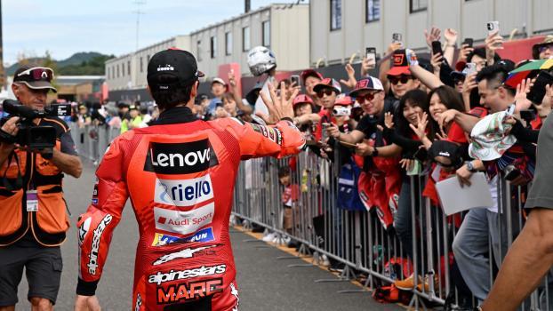 Marc Marquez is on the verge of his seventh world championship title. © APA/afp / TOSHIFUMI KITAMURA