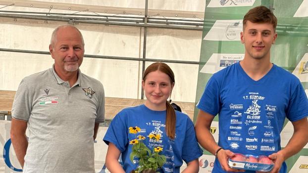 : Two young talents at the European Trial Championships.