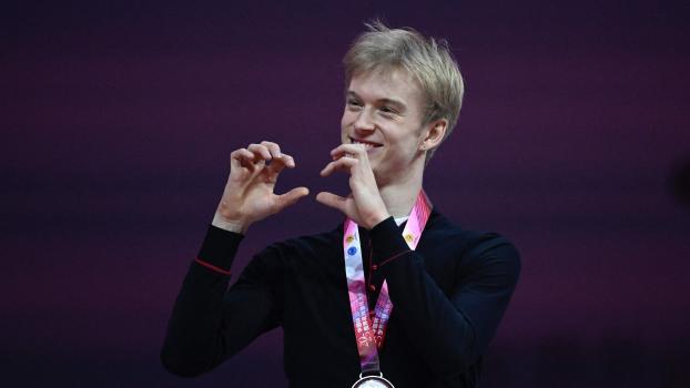 Daniel Grassl was delighted with his performance. © APA/afp / WANG ZHAO