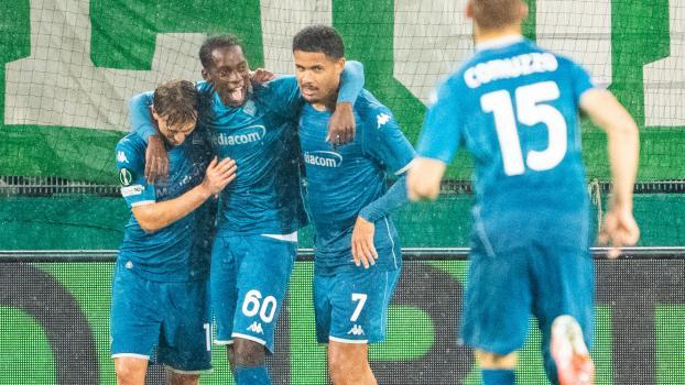 Fiorentina celebrated a decisive away victory. © APA / GEORG HOCHMUTH