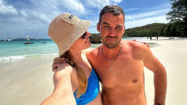 A former biathlete is in the throes of love. © Instagram