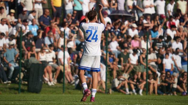 Match winner on the Lahn: Luca Polli of FC Obermais. © AlPa Photography