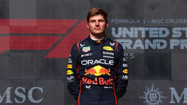 Max Verstappen can smile after his victory. © APA / CLIVE ROSE