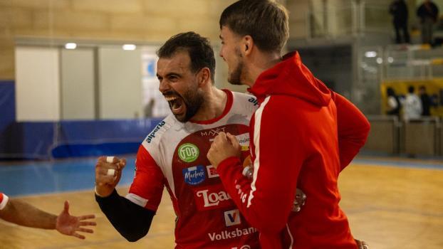 Grande liesse au SSV Bolzano. © Pallamano Cologne / Facebook