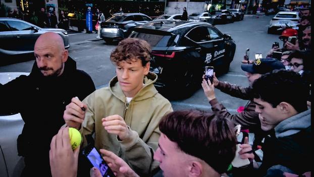 Jannik Sinner is the big star in Turin. © ANSA / TINO ROMANO