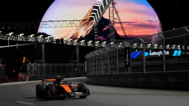 Lando Norris a été le plus rapide lors de la deuxième séance d'essais à Las Vegas. © APA / ALEX BIERENS DE HAAN