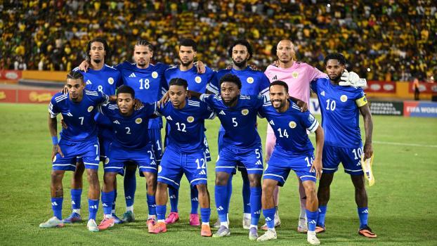 Mit dieser Elf gelang Curacao zum Abschluss der WM-Quali Historisches. © APA/afp / RICARDO MAKYN