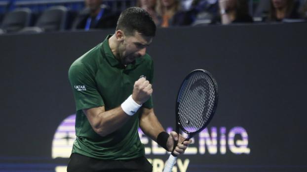 Novak Djokovic has reached the final of "his" tournament in Athens. © ANSA / YANNIS KOLESIDIS