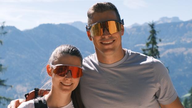 Patrick Baumgartner mit seiner zukünftigen Ehefrau Greta Passler. © privat