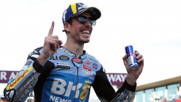 So jubelt Alex Marquez. © APA/afp / PATRICIA DE MELO MOREIRA