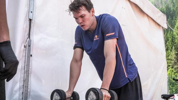 Plein gaz : Alex Vinatzer vise haut cet hiver. © privé