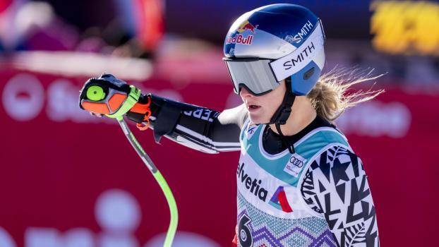 Alice Robinson holte ihren Sieg im Super-G. © ANSA / CLAUDIO THOMA