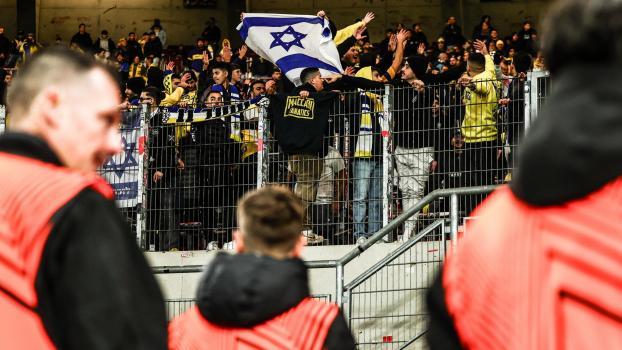 Aufgrund des Nahost-Konflikts gab es in Stuttgart ein Hochrisiko-Spiel. © ANSA / ANNA SZILAGYI