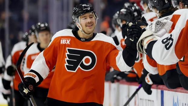 Bobby Brink and the Philadelphia Flyers can celebrate. © APA / EMILEE CHINN