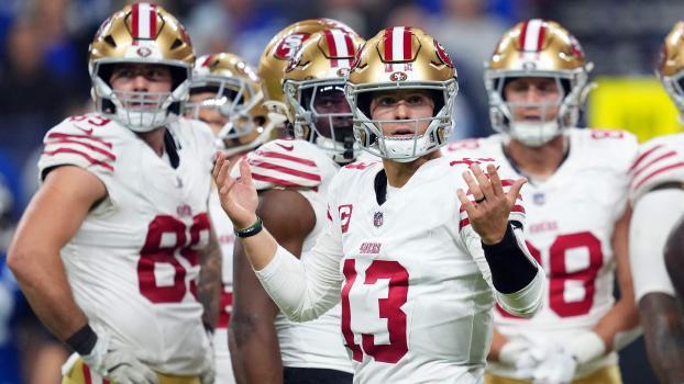 Brock Purdy (number 13) led San Francisco to victory. © APA / DYLAN BUELL