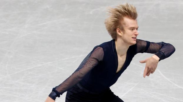 Daniel Grassl, Südtiroler Eiskunstläufer. © APA/afp / PAUL MILLER