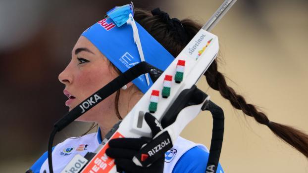 Dorothea Wierer erlebt einen zweiten Frühling. © APA/afp / OLIVIER CHASSIGNOLE