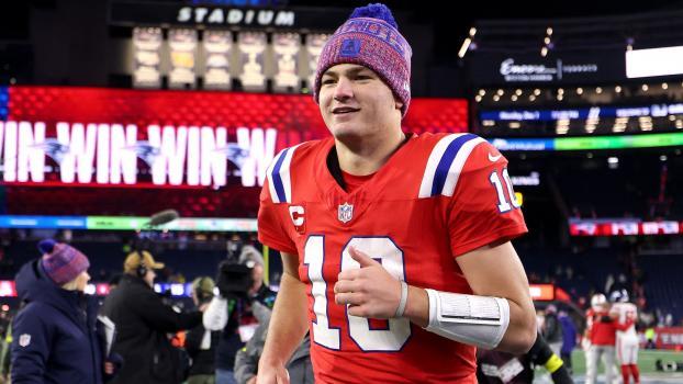 Drake Maye führte New England zum elften Saisonsieg. © APA / MADDIE MEYER