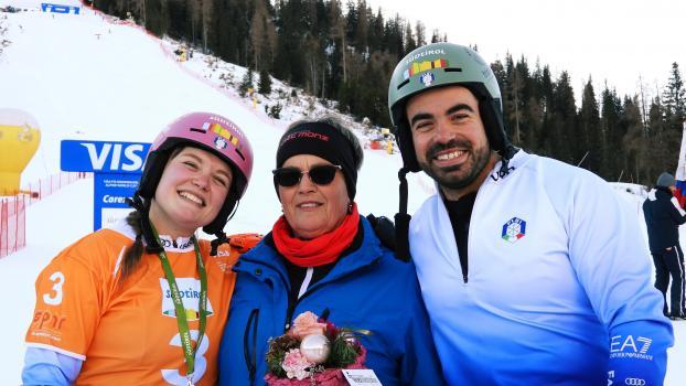 Jasmin, Mama Irmgard und Edwin Coratti (von links).