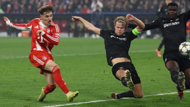 Lennart Karl brachte den FC Bayern am Dienstag in Führung. © APA/afp / ALEXANDRA BEIER