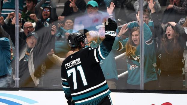 Mit 19 Jahren schon eine große Nummer in der NHL: Macklin Celebrini. © GETTY IMAGES NORTH AMERICA / EZRA SHAW